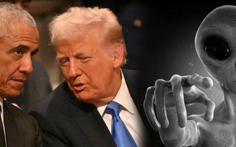 Obama je javno rekel, da nezemljani obstajajo, Trump pa ga je obsodil za razkrivanje tajnih informacij.