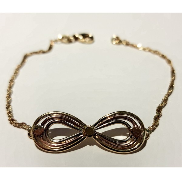 Zlati talisman »Infinity Orion« (14-karatno zlato, z verižico)