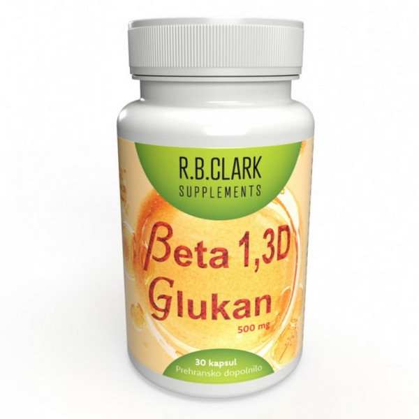 Betaglukan 1,3 D (R.B. Clark) 500 mg (30 kapsul)