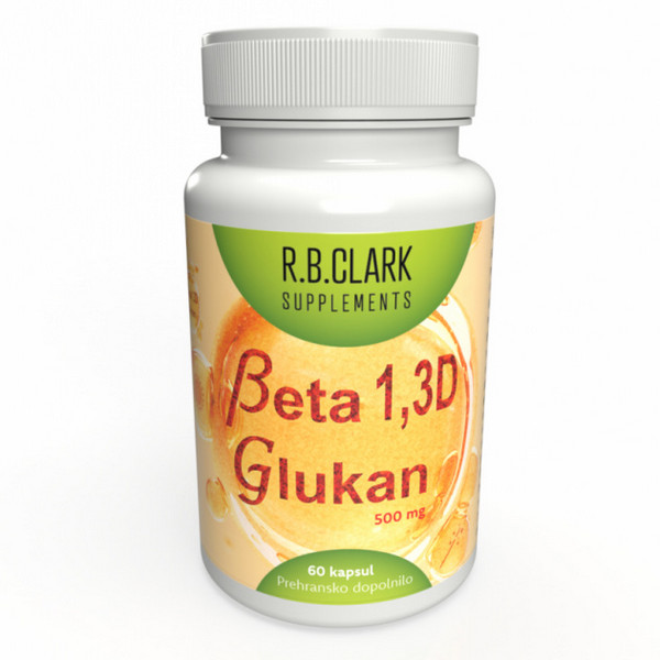 Betaglukan 1,3 D (R.B. Clark) 500 mg (60 kapsul)