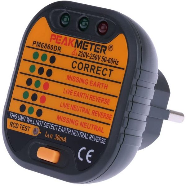 Merilnik za testiranje vtičnic »Peakmeter«